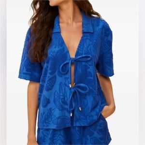 Farm Rio: Blue River Nature Towel Shirt